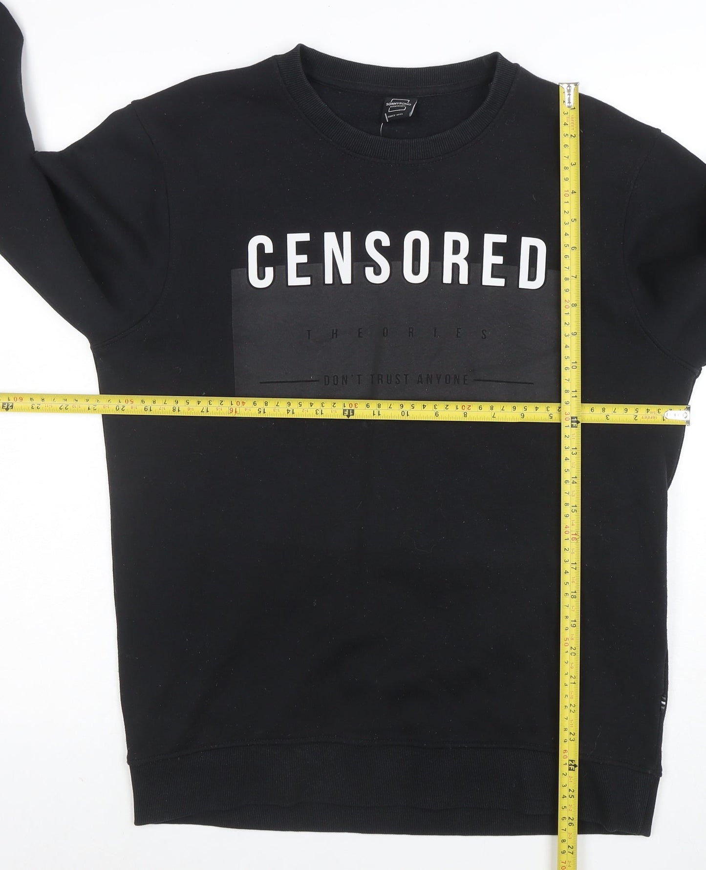 Sonny Bono Men’s Black Graphic Pullover Sweatshirt L