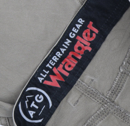 Wrangler ATG Men's Beige Cargo Trousers 38x32 Regular Fit