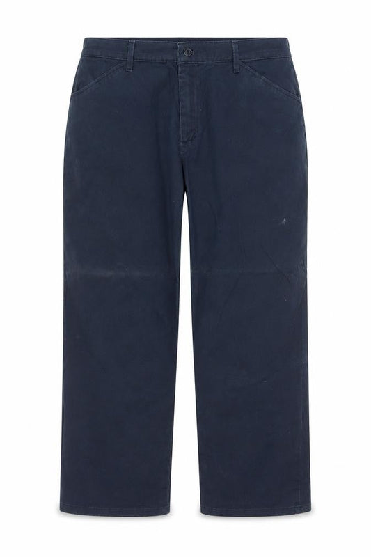 Lee Women's Blue Cotton Blend Straight Leg All Day Pants Size 12 Short