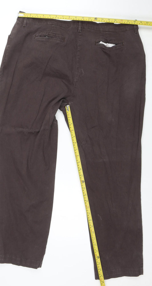 Lee Womens Brown Relaxed Fit Chino Trousers Size M