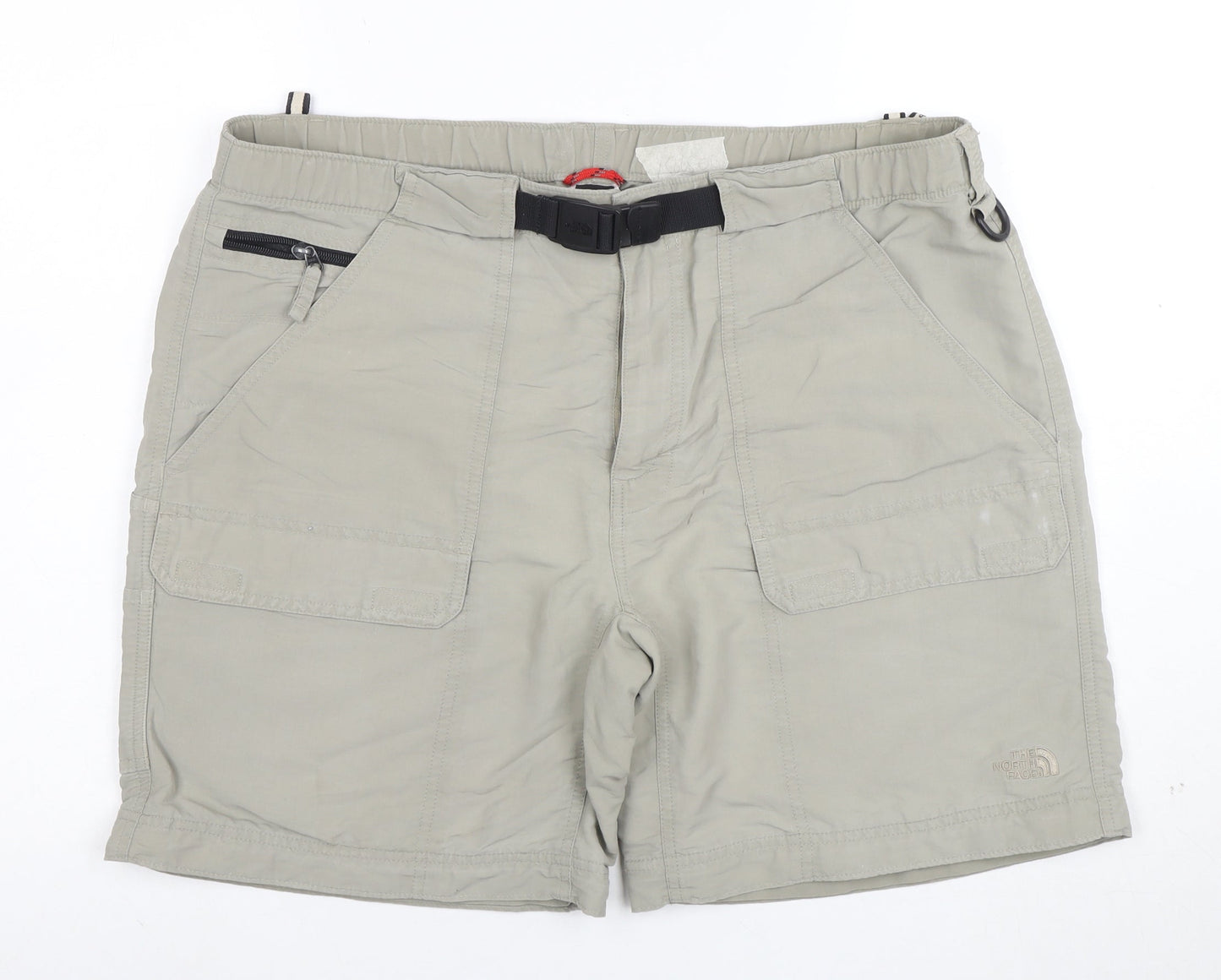 The North Face Men's Beige Cargo Shorts L Outdoor Nylon Quick Dry
