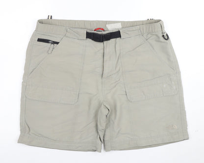 The North Face Men's Beige Cargo Shorts L Outdoor Nylon Quick Dry