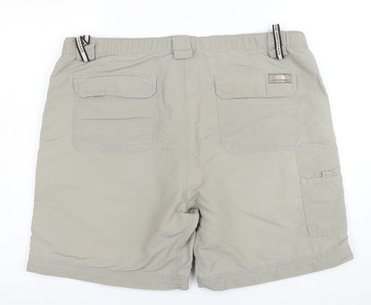 The North Face Men's Beige Cargo Shorts L Outdoor Nylon Quick Dry