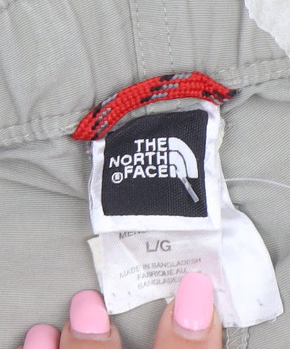The North Face Men's Beige Cargo Shorts L Outdoor Nylon Quick Dry