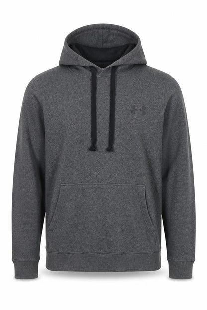 Under Armour Men's Grey Fitted Pullover Hoodie Size S ColdGear