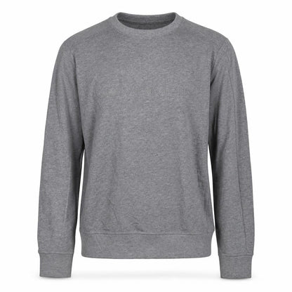 Calvin Klein Jeans Men’s Grey Logo Pullover Sweatshirt Size S