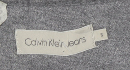Calvin Klein Jeans Men’s Grey Logo Pullover Sweatshirt Size S