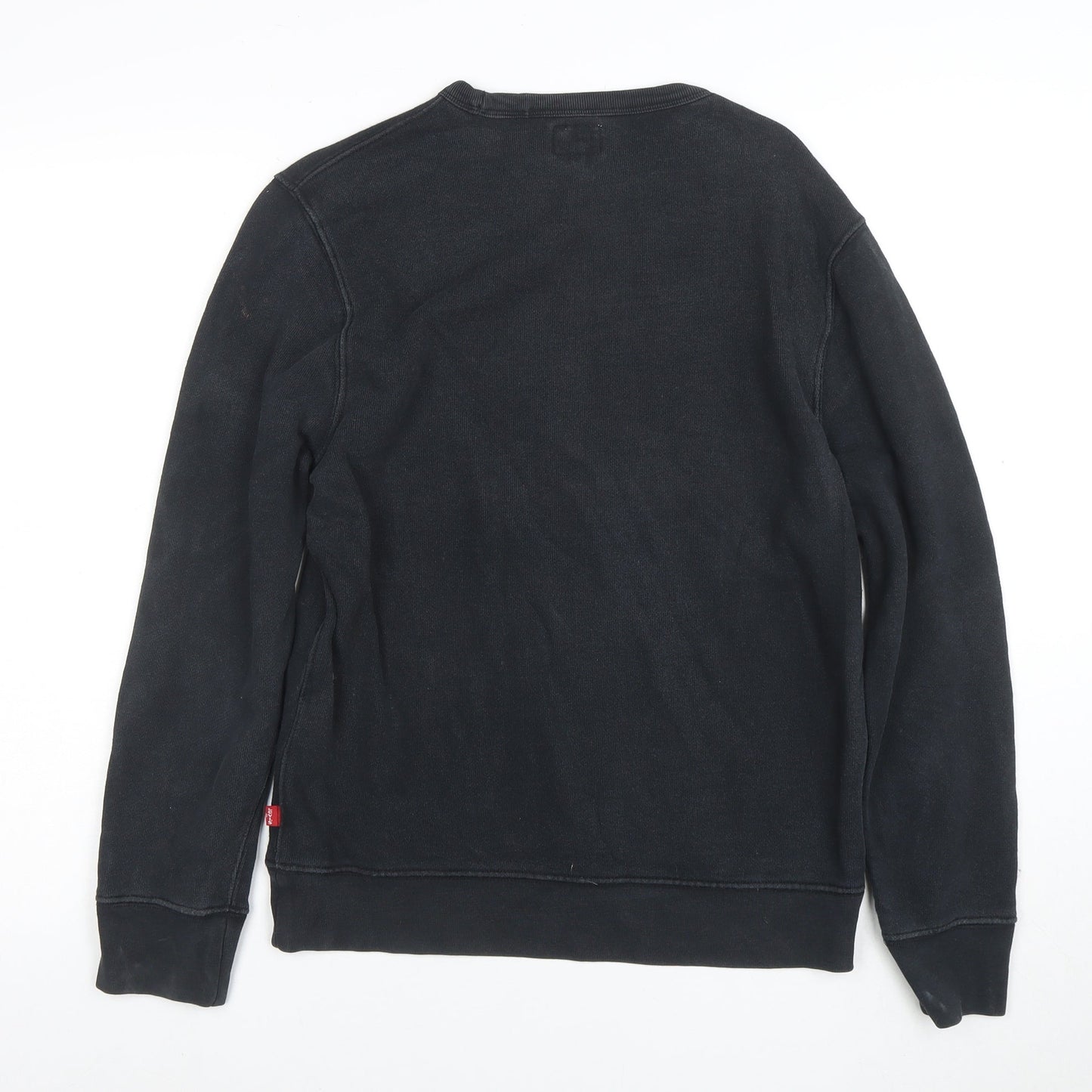 Levi's Men's Black Graphic Logo Pullover Sweatshirt Size S