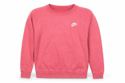 Nike Women’s Pink Crew Neck Pullover Sweatshirt M Cotton Blend