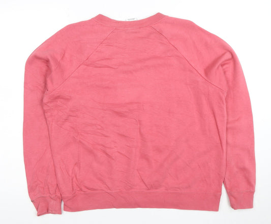 Nike Women’s Pink Crew Neck Pullover Sweatshirt M Cotton Blend