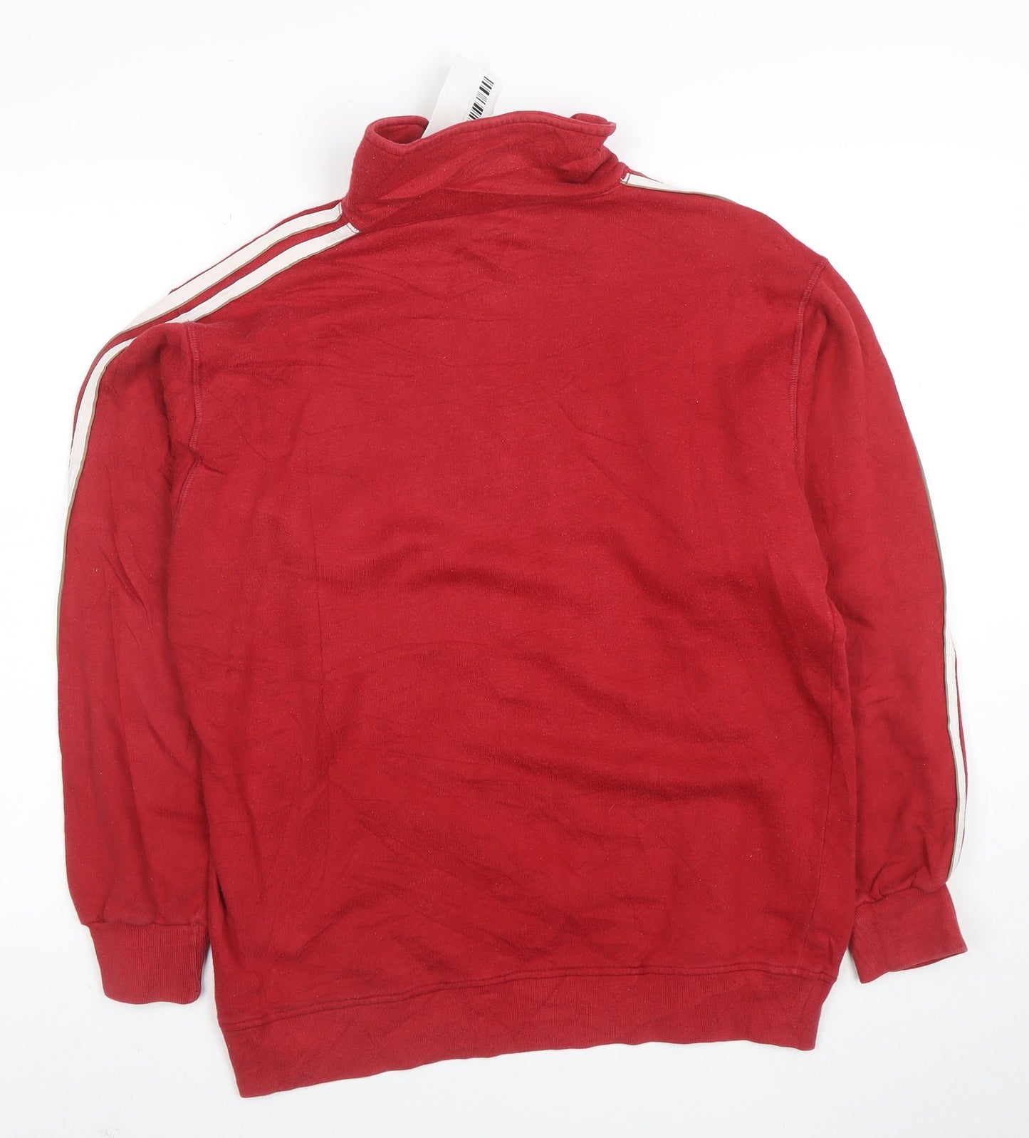 Adidas Men's Red 1/2 Zip Sweatshirt XS Regular Fit Sportswear