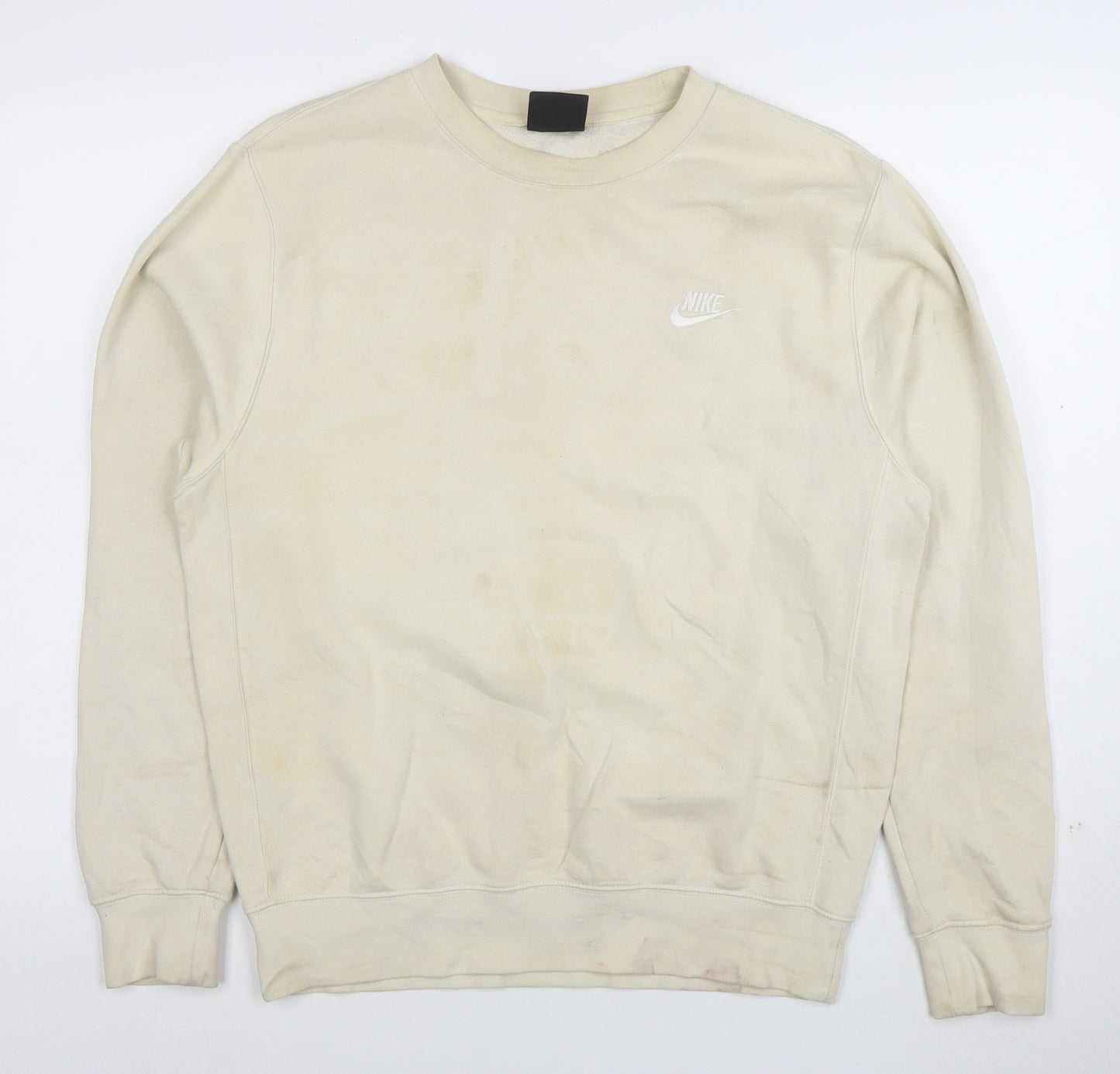 Nike Women’s Beige Small Crew Neck Pullover Sweatshirt