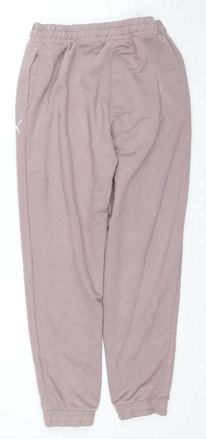 PUMA Women’s Purple Jogger Trousers Size S Lightweight Activewear