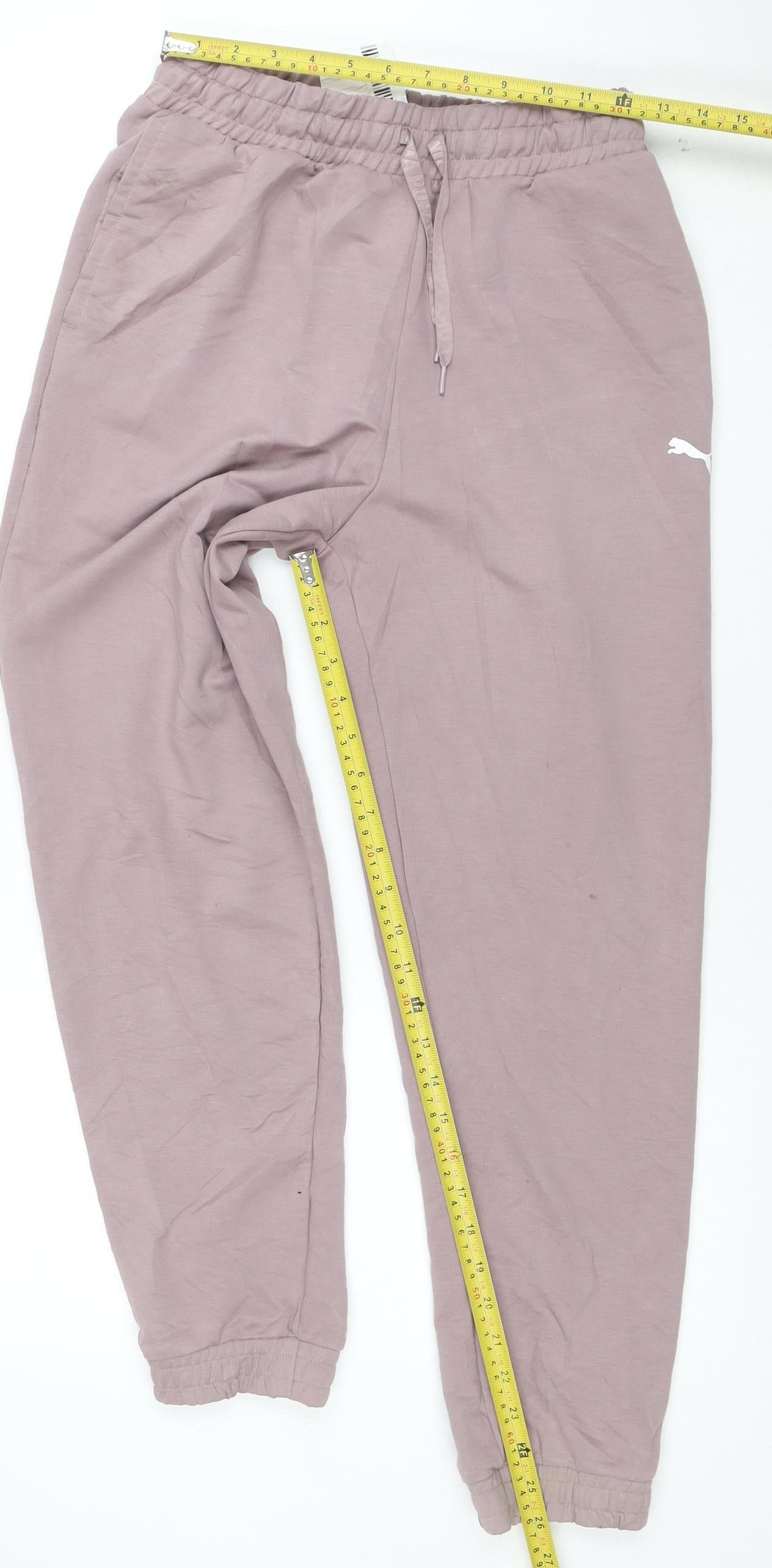 PUMA Women’s Purple Jogger Trousers Size S Lightweight Activewear