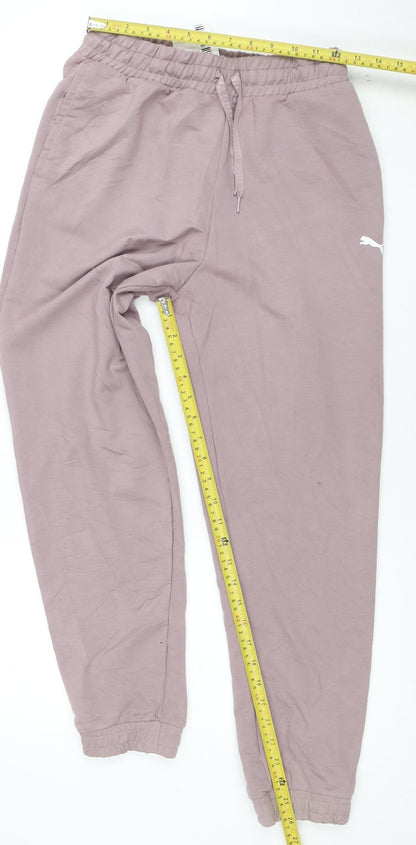 PUMA Women’s Purple Jogger Trousers Size S Lightweight Activewear
