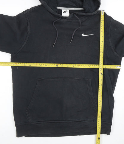 Nike Men Black Small Pullover Hoodie Sports Logo Jersey