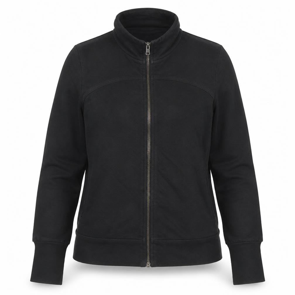 Puma Women's Black Size 12 Full Zip Sweatshirt with Gold Logo