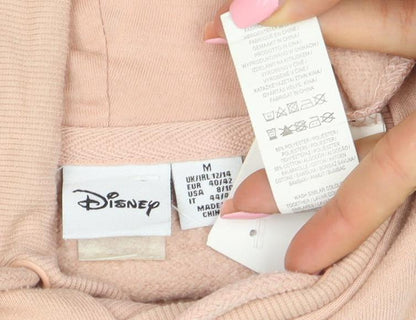 Disney Women Pink Minnie Mouse Pullover Hoodie Size M
