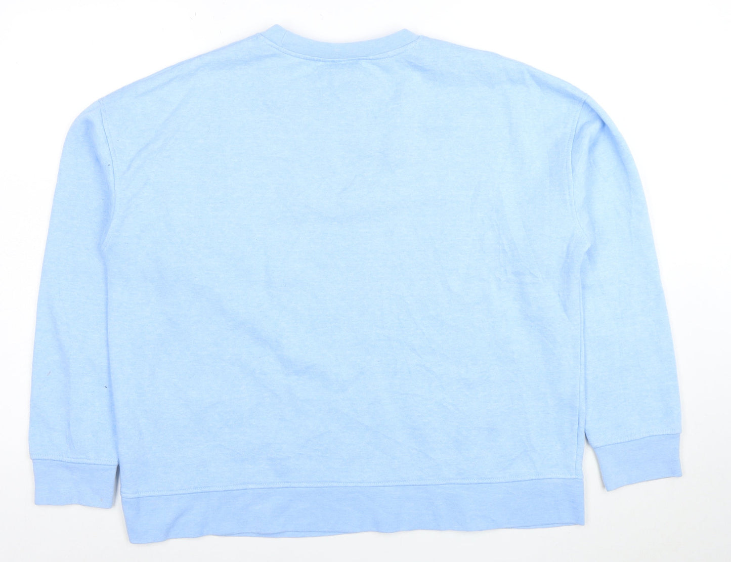 Disney Women Blue Mickey Mouse Pullover Sweatshirt M