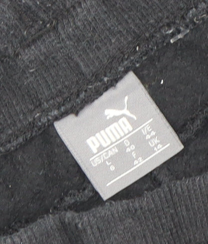 Puma Mens Black Fleece Jogger Sweatpants Size L