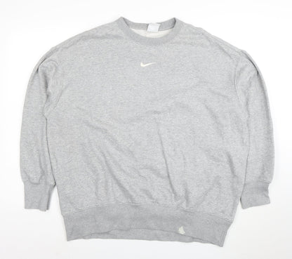 Nike Women’s Grey Crew Neck Pullover Sweatshirt Size L
