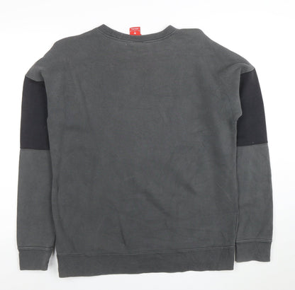 Nike Men's Grey Air Logo Crew Neck Sweatshirt Size M