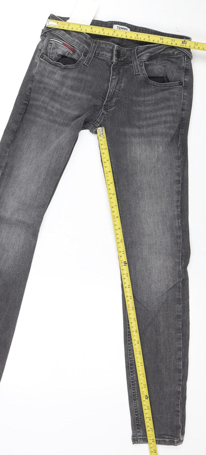 Tommy Jeans Women's Grey Skinny Denim Jeans Size 10 (27/30)