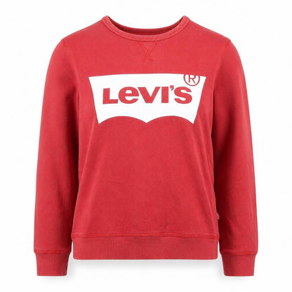 Levi's Womens Red Logo Crew Neck Sweatshirt Size 14 Cotton Casual