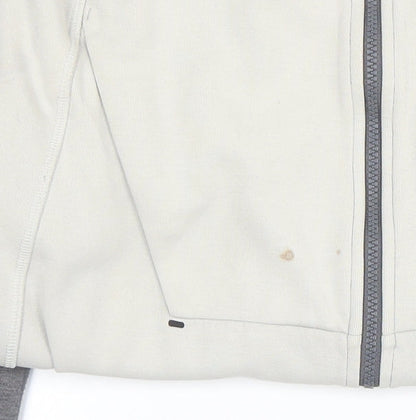 Nike Men's Grey Full Zip Hoodie Size S Regular Fit Cotton Blend