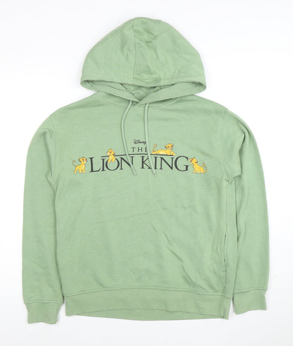Disney Women Green The Lion King Pullover Hoodie 2XS