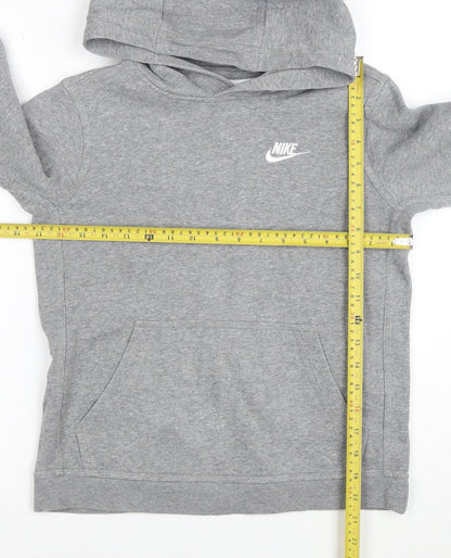Nike Boys Grey Pullover Hoodie M 137-147cm Cotton Blend Fleece