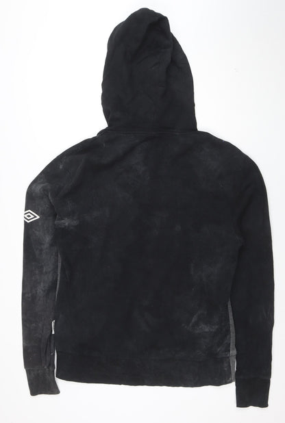 Umbro Men's Black XL Pullover Hoodie with Logo and Kangaroo Pocket