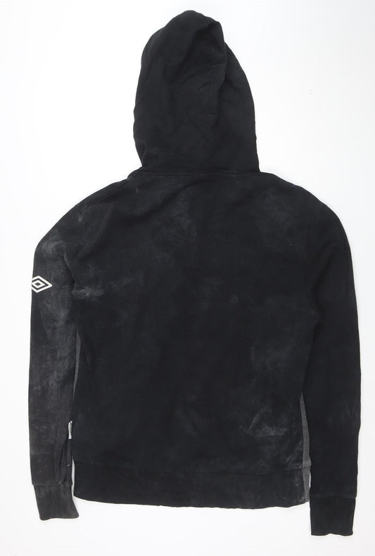 Umbro Men's Black XL Pullover Hoodie with Logo and Kangaroo Pocket