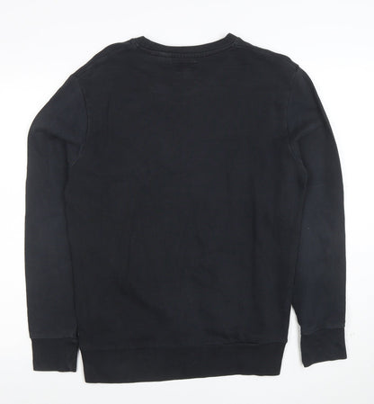 Levi's Men's Black Crew Neck Logo Sweatshirt Size S Regular Fit