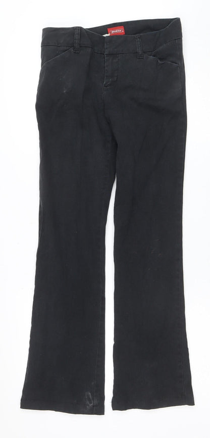 Dickies Women Black Size 3 Straight Cotton Blend Jeans