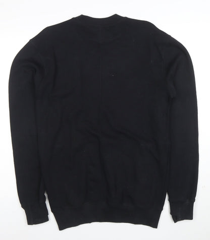 Umbro Men’s Black Small Logo Crew Neck Pullover Sweatshirt