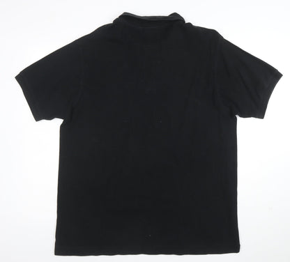 Lacoste Men’s Black Classic Fit Cotton Polo Shirt XXL