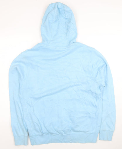 Nike Men's Blue Pullover Hoodie Medium Fleece Sweatshirt
