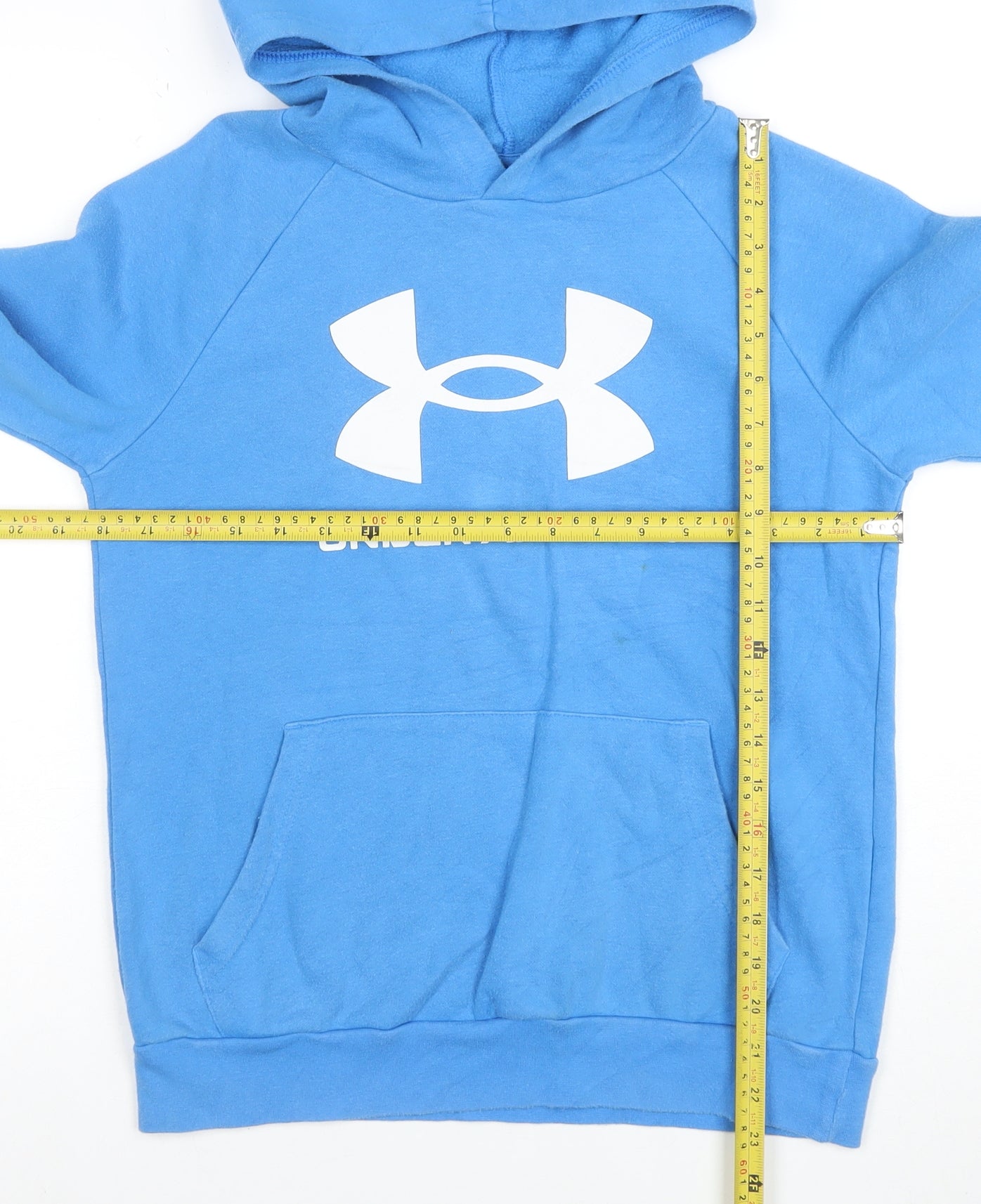 Under Armour Mens Blue Pullover Hoodie L Sports Fleece