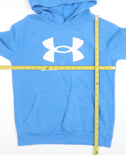 Under Armour Mens Blue Pullover Hoodie L Sports Fleece