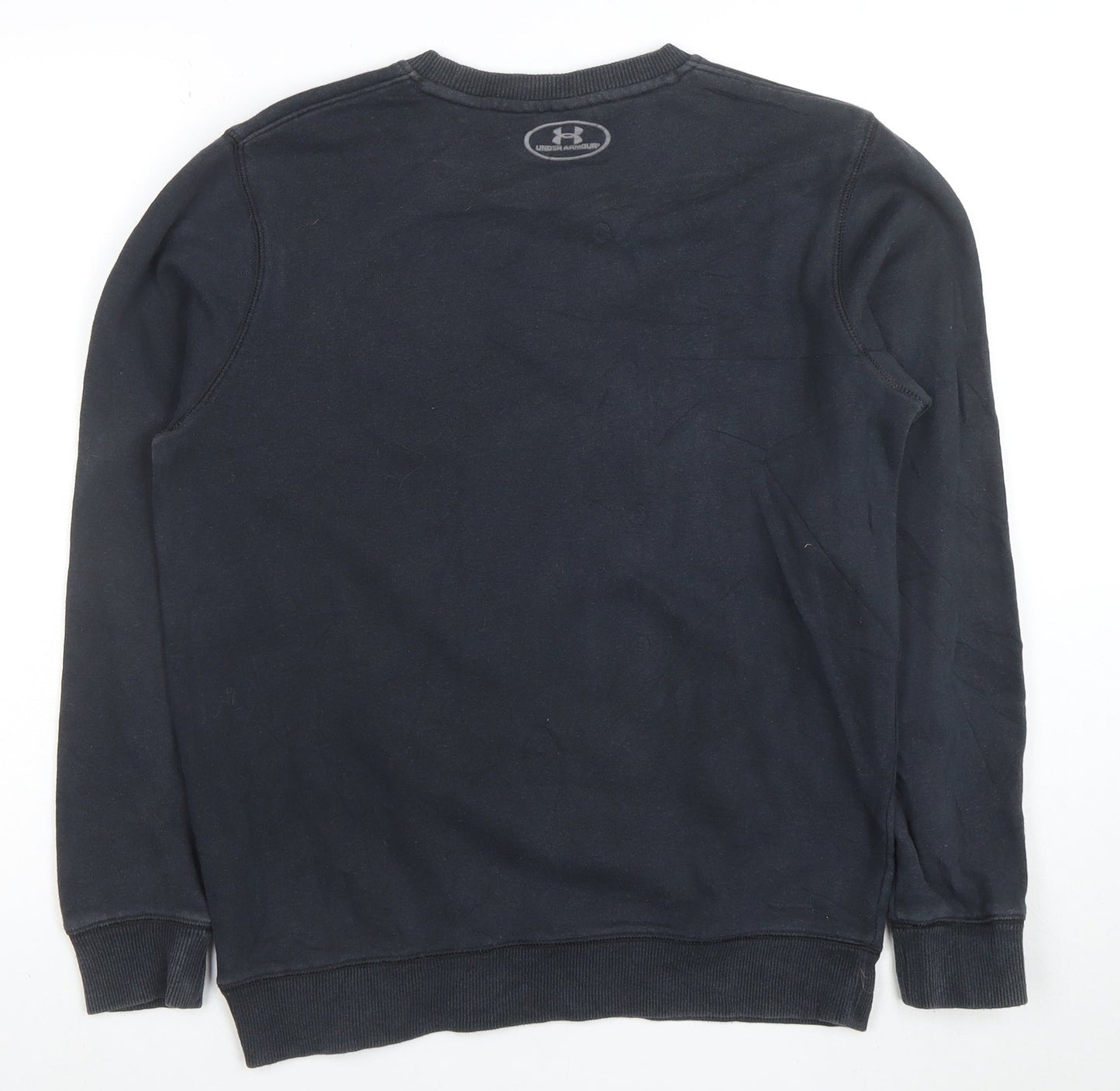 Under Armour Men's Black Small Crew Neck Fleece Pullover Sweatshirt