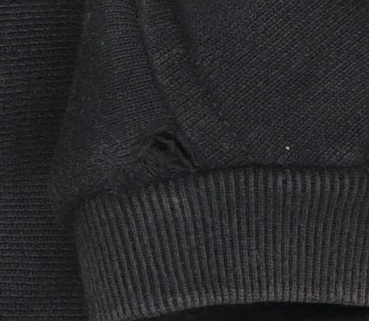 Adidas Mens Black Crew Neck Pullover Sweatshirt S