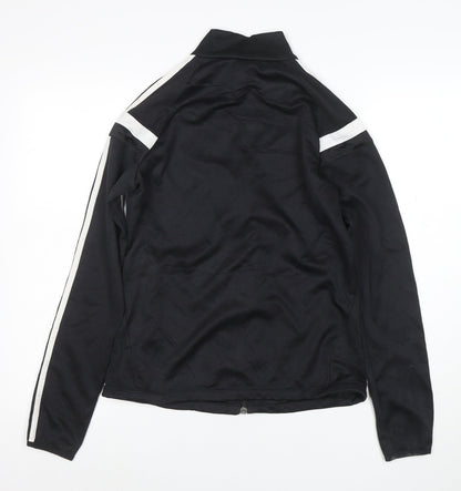 Adidas Women Black Full Zip Ajax Hoodie S ClimaCool Polyester