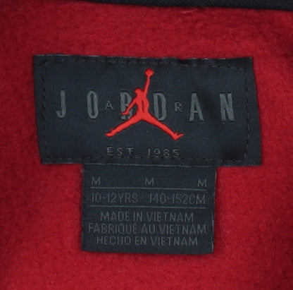 Nike Boys Red Fleece Pullover Hoodie 10-12 Years Jordan Air Logo