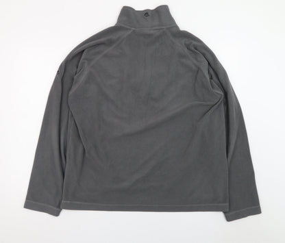 Craghoppers Men's Grey Fleece 1/4 Zip Pullover Sweatshirt L