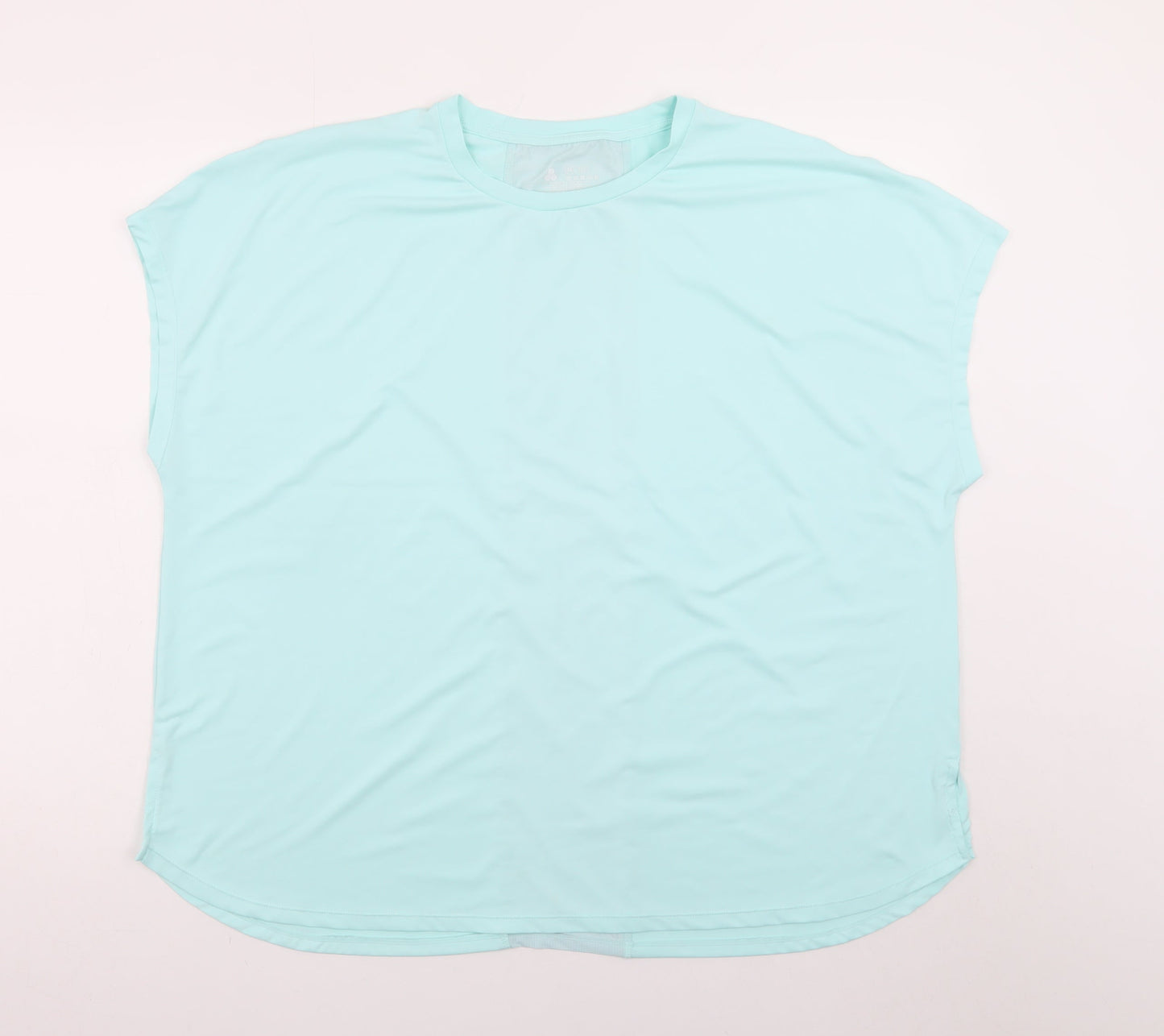 Dunnes Stores Womens Blue XL Basic Sleeveless Stretch T-Shirt