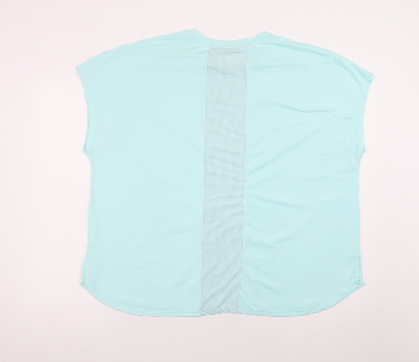 Dunnes Stores Womens Blue XL Basic Sleeveless Stretch T-Shirt