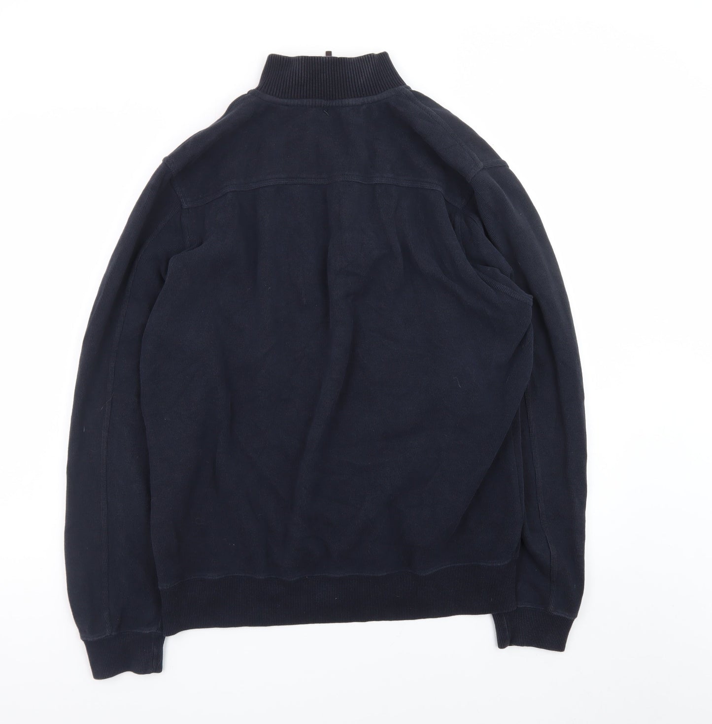 John Partridge Men’s Blue 1/2 Zip Cotton Sweatshirt Size L