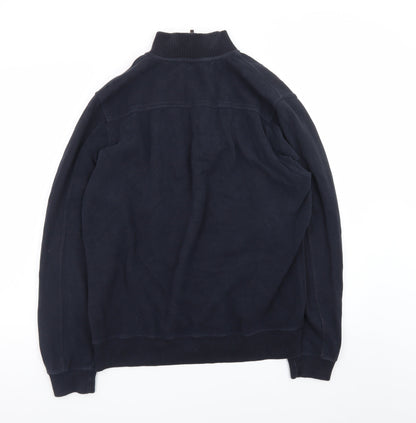 John Partridge Men’s Blue 1/2 Zip Cotton Sweatshirt Size L