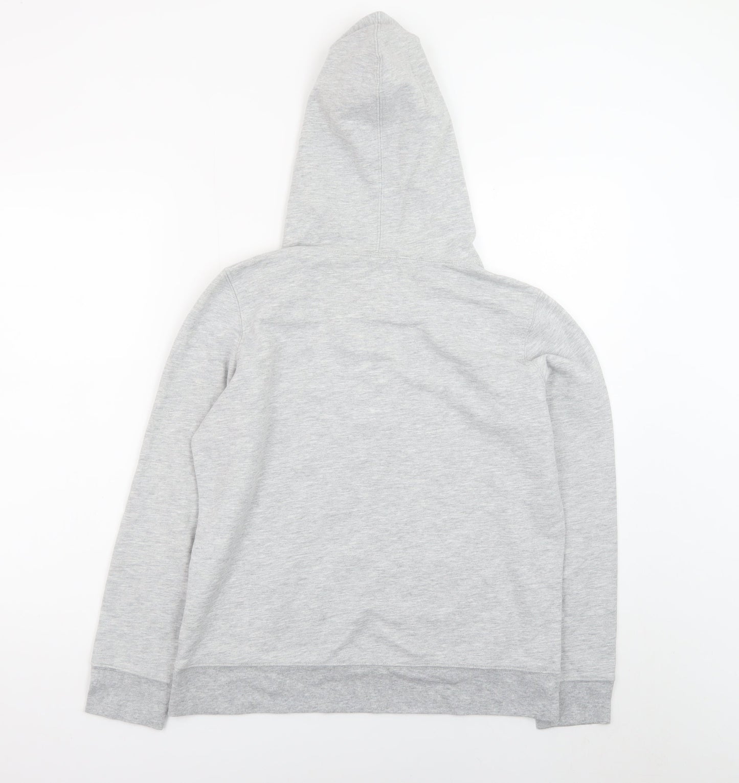 GAP Men’s Grey Pullover Hoodie M Logo Sweatshirt Cotton Blend